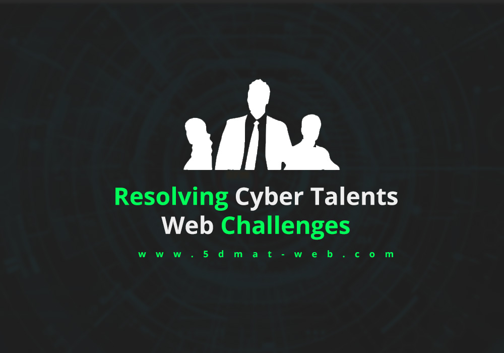 cyber talents web challenges