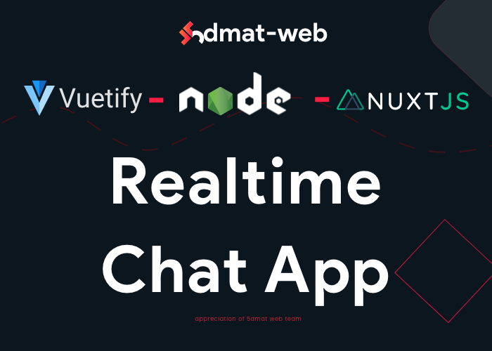 realtime chat app nodejs , nuxtjs